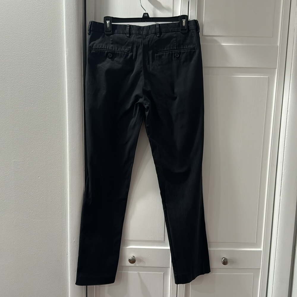 Express Men’s Stretch Slim Fit Trousers - Black (30 x 32) - Picture 4 of 6